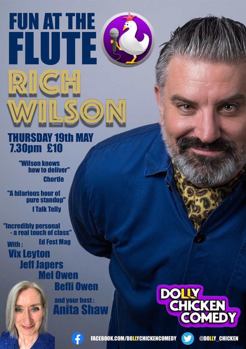 Not long now for our 6th birthday - Thurs 19 May with this fab lot!   @IamRichWilson  <a href="/JeffJapers/">JeffJapers</a> @MelanieCarmen_  <a href="/BefliXd/">Bev Simmonds-Owen</a> #cardiffcomedy #musicalcomedy tickets here: bit.ly/39ejyhe