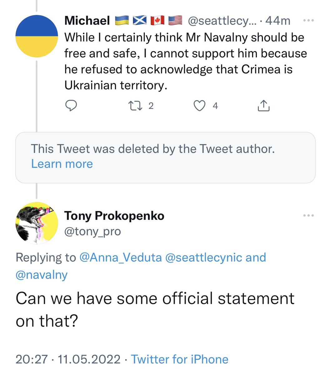 MelaniePodolyak's tweet photo. LMAO
So much for Navalny and his team. Typical Russian “opposition” https://t.co/ENY1fKtY49