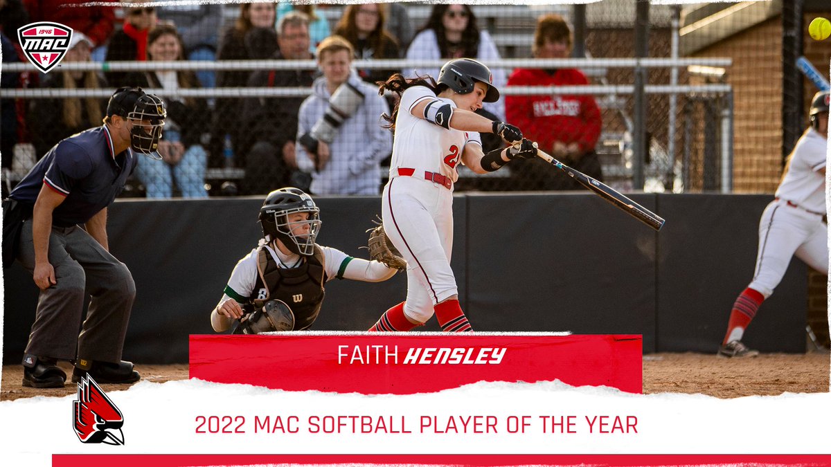 MACSports's tweet photo. 🚨PLAYER OF THE YEAR🚨

Faith Hensley has been named your 2022 MAC Softball Player of the Year!

#ChirpChirp | #MACtion https://t.co/MPbqNP7cbK