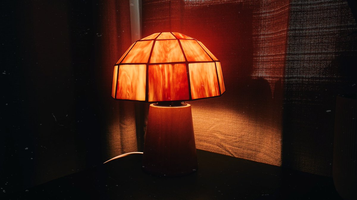 new lamp that I won on ebay 🍊