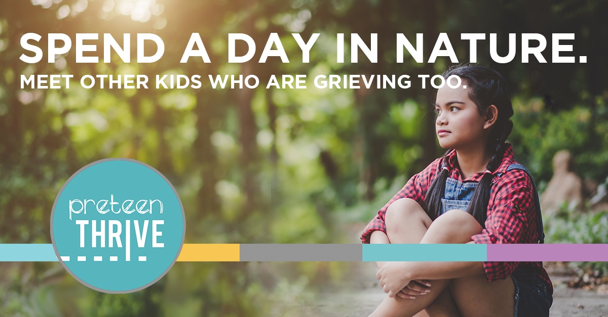 HospiceNiagara's tweet photo. Just being a kid is hard enough. Experiencing a death can devastating during an already difficult time in life. 

Join us on Monday, June 20 for a day in nature with other kids who are also living with grief.  Preteen Thrive is a FREE day-long retreat for youth ages 10 to 13. https://t.co/3MjrVGUMYH