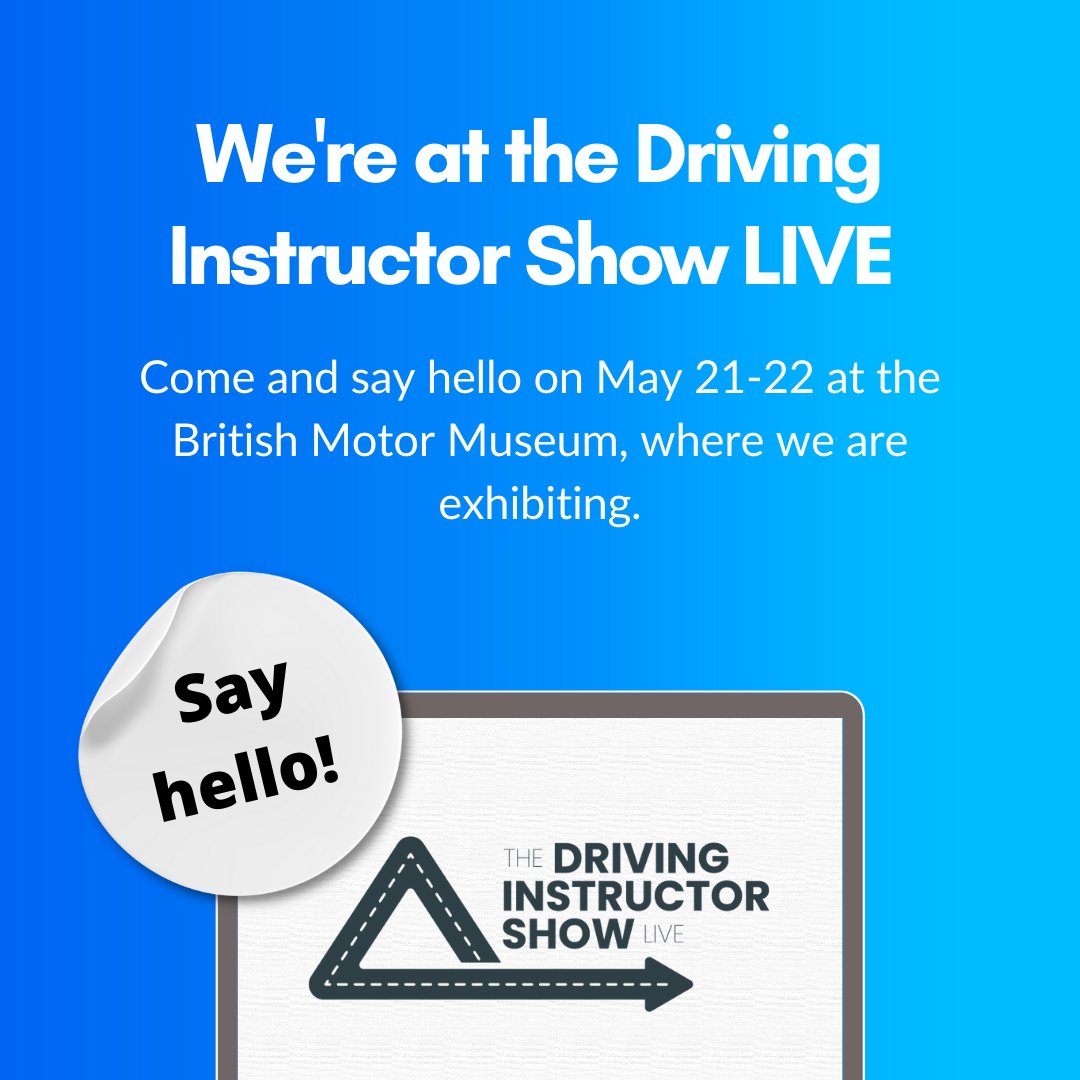totaldriveapp's tweet photo. We’re exhibiting at the @instructorshow LIVE on the 21-22 May.

Come and say hello if you’re there, we’ll be on hand for a general chat and to introduce Total Drive app.

You can also stream some of the talks from the day here:
https://t.co/qwxU32ncKc https://t.co/7qOhoFkGGa