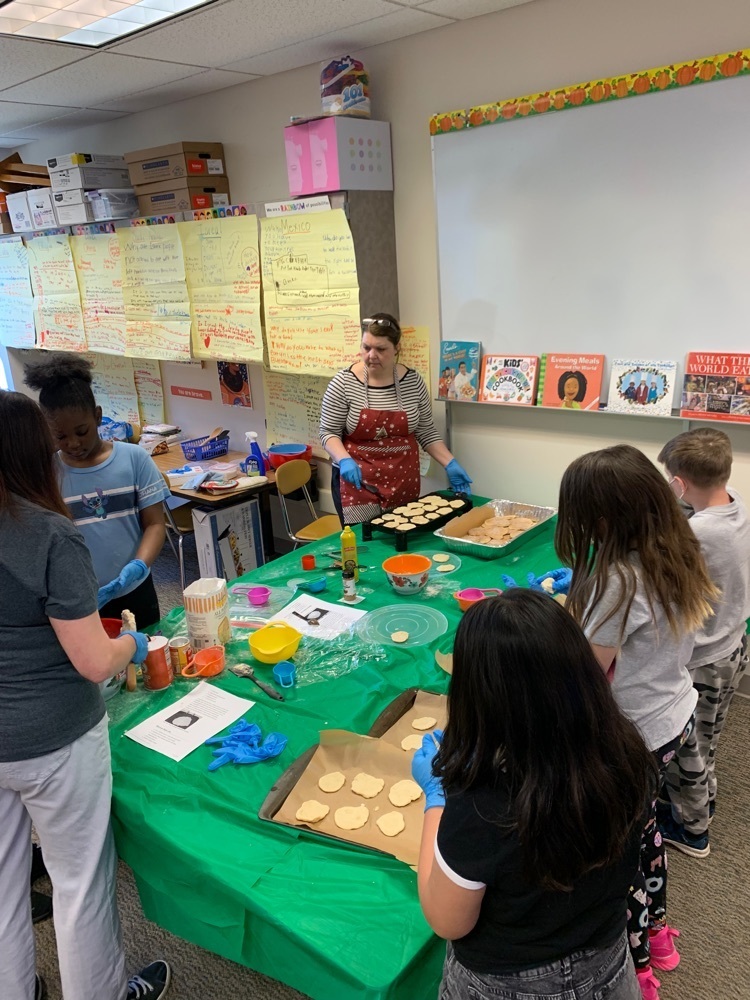 Durand_Eastman's tweet photo. Stem Extensions on the 3rd grade Culture Unit!  Making humus, fried dumplings, tortillas! https://t.co/yE5Nv9NOzH