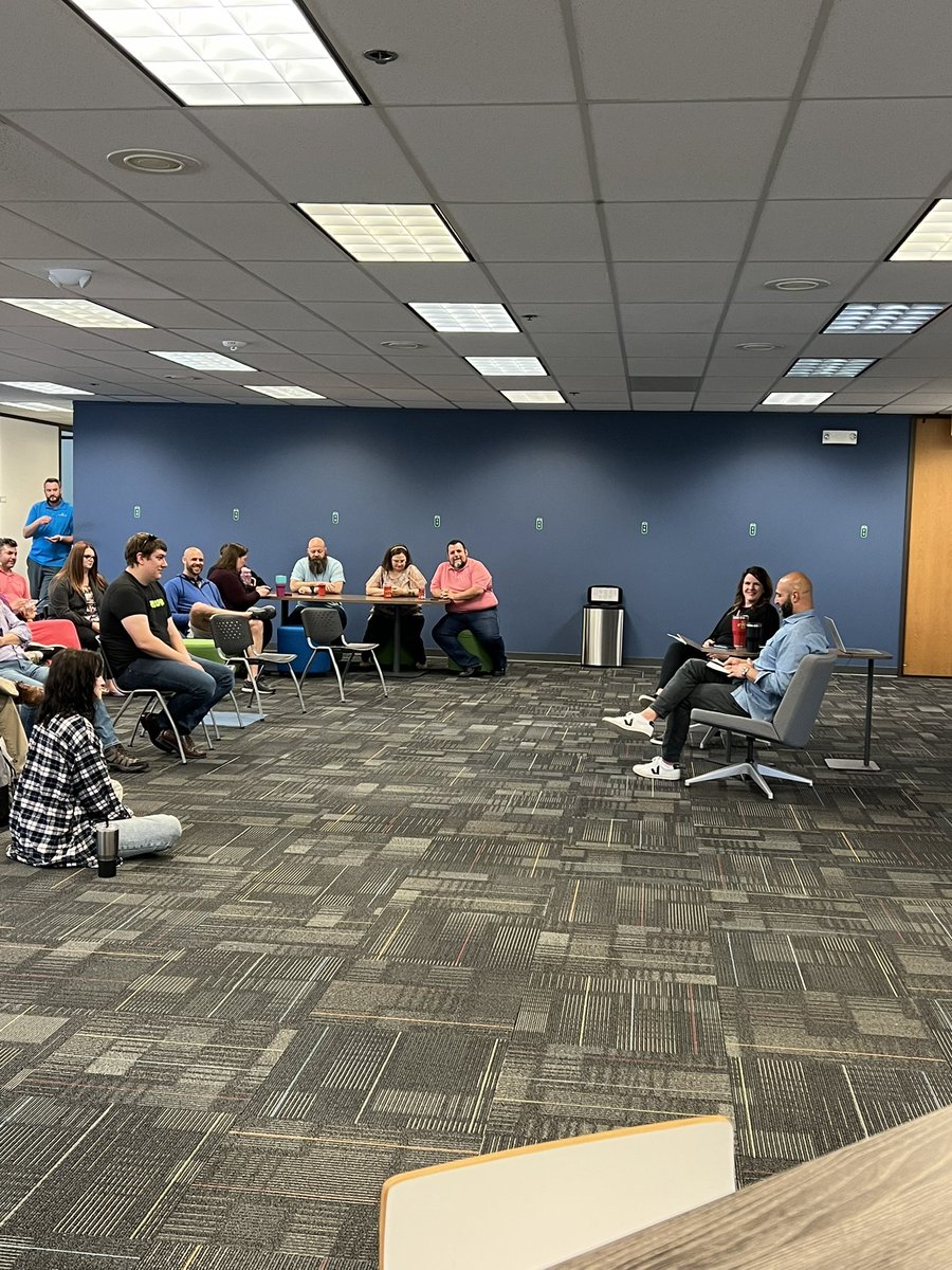 whitgoodman's tweet photo. Insightful fireside chat at work today with our CEO and CTO. So excited about where LenderClose is headed and grateful to be a part of it! https://t.co/TZuBui2FGP