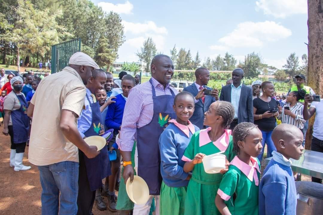 'No child should be out of school for lack of food. That is our commitment as Kenya Kwanza.'