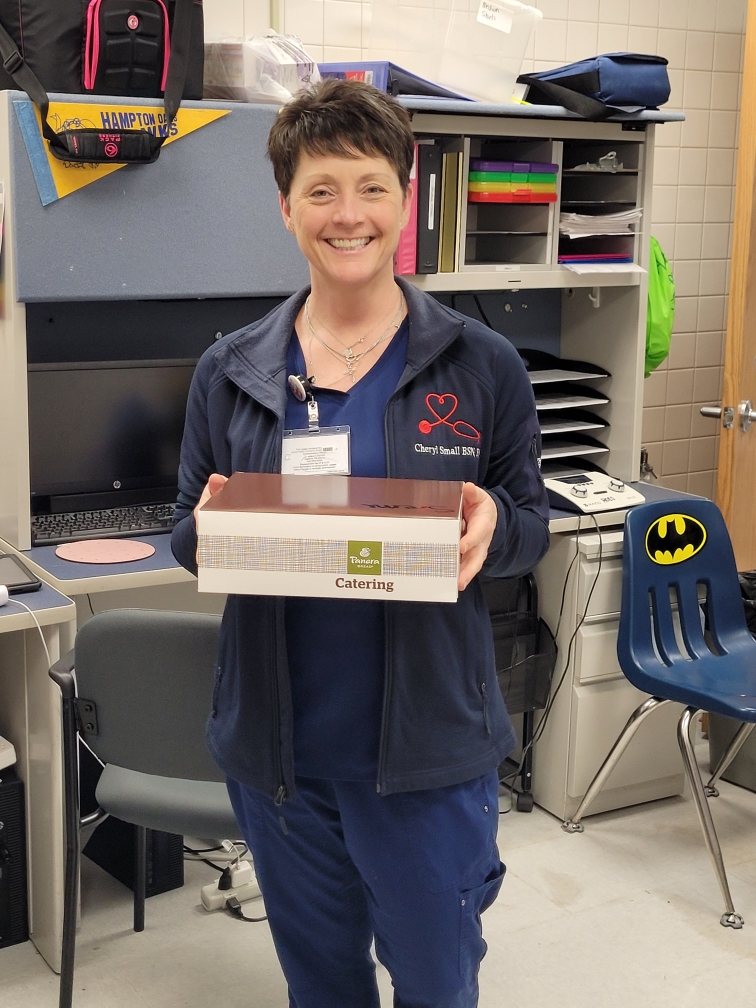SCPSchools's tweet photo. All School Nurses were surprised with a lunch sponsored by Sheehy Toyota of Stafford in celebration of National School Nurse Day today. Thank you all for your dedication to managing school health programs. https://t.co/x0HhCphK0W #NationalSchoolNurseDay #SCPSStrong #SCPSCommunity https://t.co/aGVZxtkg2q