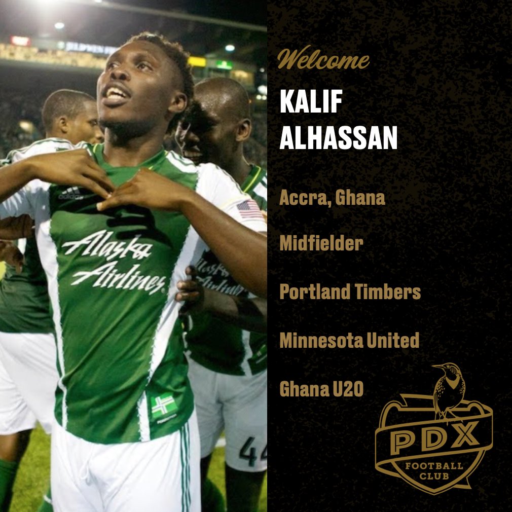 🚨 Welcome back Kalif Alhassan!

The former Portland Timber brings over a decade of professional experience with the Timbers, Minnesota United, Tampa Bay Rowdies, Minerva Punjab, and the New York Cosmos.