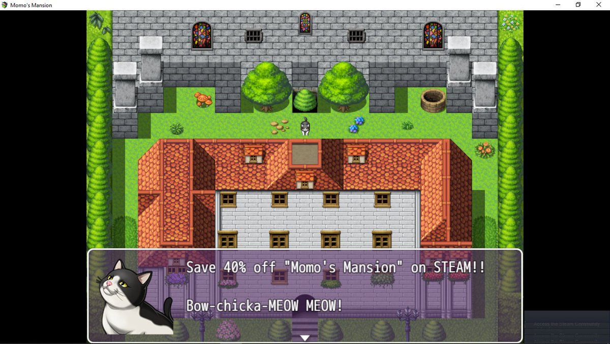 necrocatic's tweet photo. Some BIG news : Momo's Mansion now 40% off for 1 week on STEAM!! Meoooow!  Check it out here : https://t.co/knC7ez0Zzj Thank you and have a great day! #rpg #catrpg #momosmansion #gamesonsteam #videogames #gamedev #gamesonsale #indiegames #indiegamedev #steam #cat #kitten #jrpg https://t.co/mHPGkDv7Xn