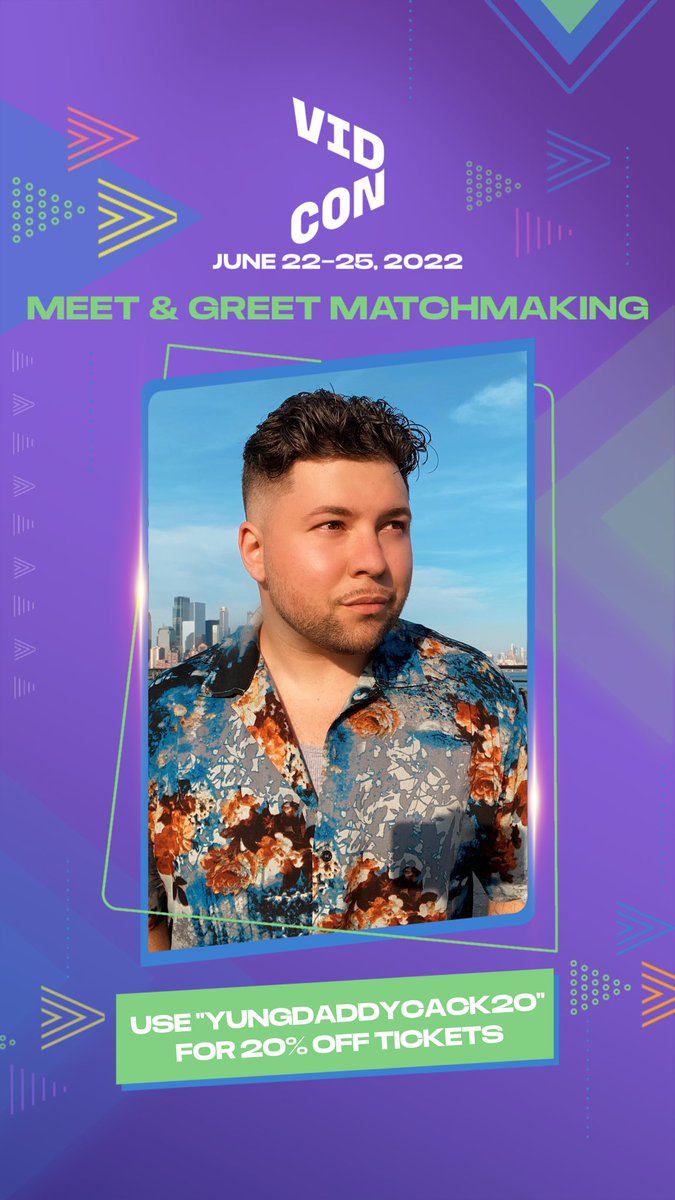 YungDaddyCack's tweet photo. Come meet me this year at #VidCon #meetgreet #dancer #tiktok https://t.co/Eg59oRG9aF