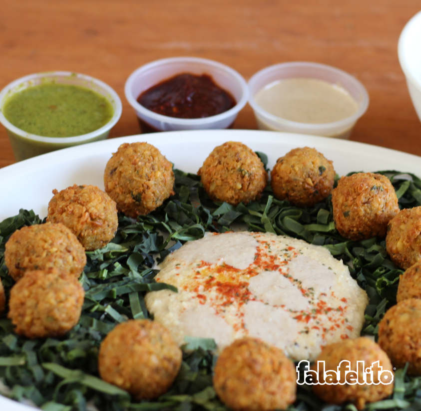 falafelito's tweet photo. Para los amantes del Falafel tenemos nuestro Snack, acompañado de 15 bolitas de falafel y espinacas. https://t.co/fUxU2mLNPX