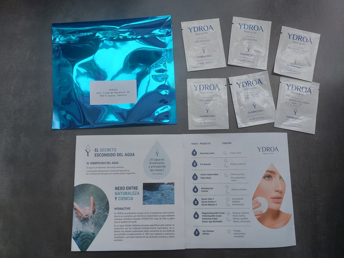 MTFS07's tweet photo. Recibidas las muestras gracias a @ydroawaterandlife
Voy a tener la oportunidad de probar varios de sus productos de la gama HYDRACTIVE 🥰... me encanta porque su ingrediente principal es el agua 💧💧💧

#ydroawaterandlife #ydroa #hydroactive #crema #cremadecara #beauty #tester https://t.co/K6zIraXtzb