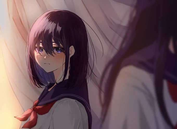 長い髪が綺麗で、可愛くて人気者で、私にも優しいあの子のことが
#創作百合 