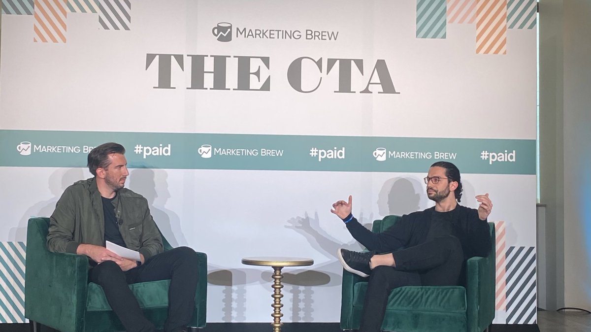 natoish's tweet photo. Intention and capability are the two things to distinguish influencer vs creator marketing @datkeed at #MarketingBrewCTA cc: @MarketingBrew @MorningBrew @jappleby https://t.co/PmNenpXTt4