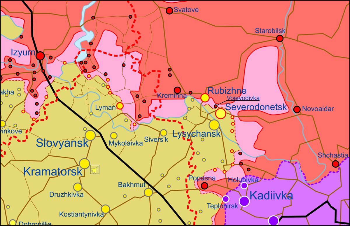 Карта боевых действий на Украине 