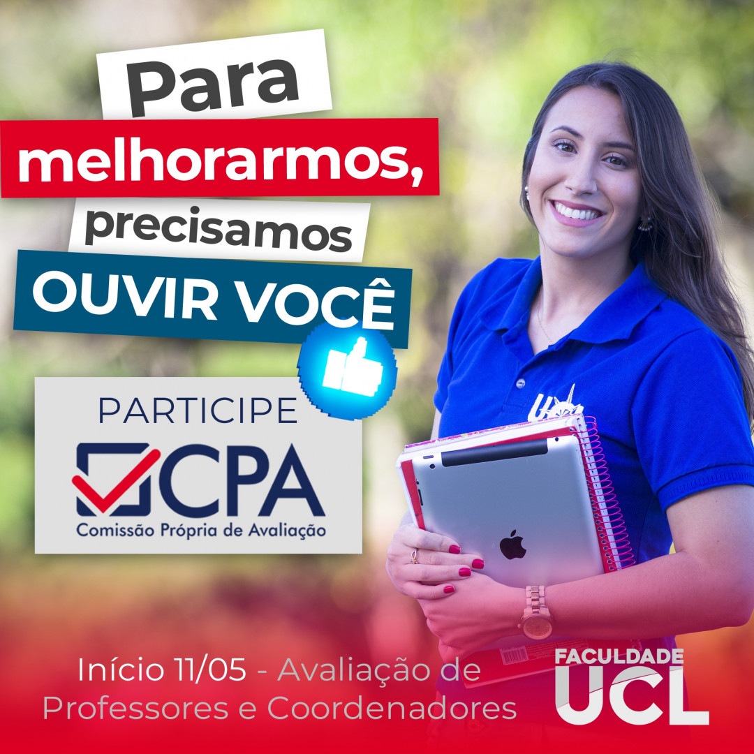 faculdadeucl's tweet photo. Alunos e Alunas!

Queremos ouvir você e essa é a hora!  A Avaliação dos Profe... https://t.co/79p6H8Yw8u https://t.co/mVTK3Yo6hM