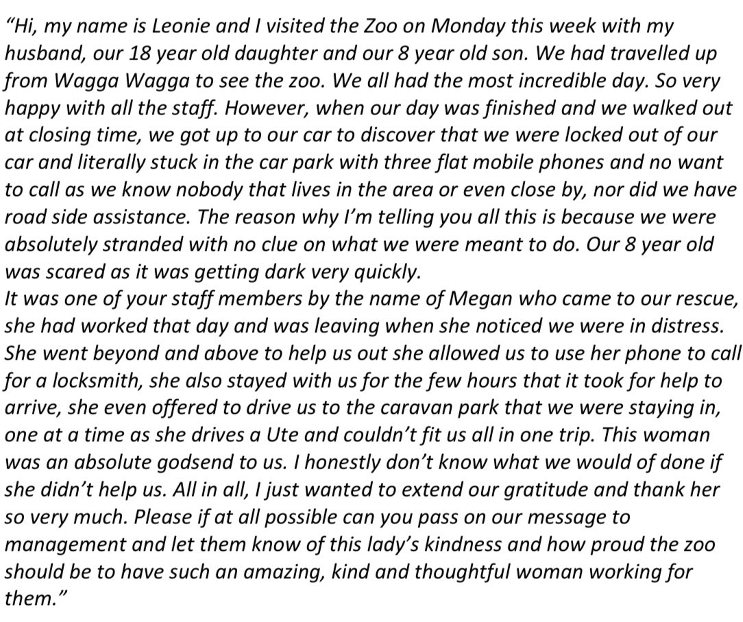 TerriIrwin's tweet photo. I am incredibly proud of each and every person that works with us @AustraliaZoo. They care. https://t.co/dKHj6W4ShV