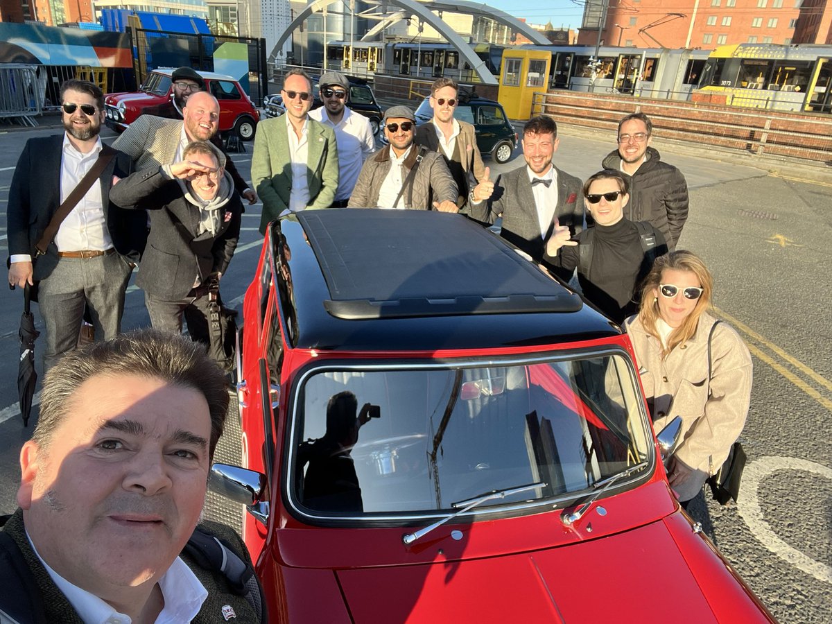 spike_abbott's tweet photo. Just back from a great day driving for @smallcarBIGCITY in Manchester &amp; got to drive  the new addition to the fleet, the fully electric classic Mini. #Mini #electricvehicles https://t.co/dNmaUP42Cs