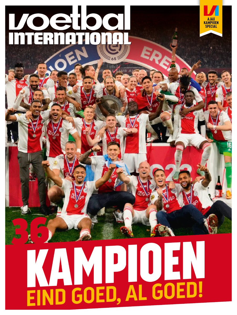 De VI Kampioensspecial 2021/22 is naar de drukker. #Ajax 

Bestellen: shop.vi.nl/product/ajax-k…