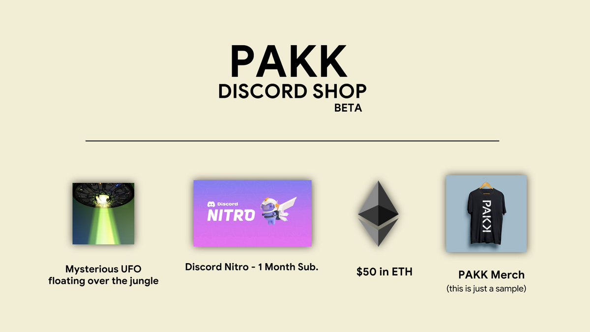 As a way of rewarding our early supporters, we opened a little shop in our discord.

Here are some of the items that will be available for purchase using our discord currency.

More items will be added along the way.