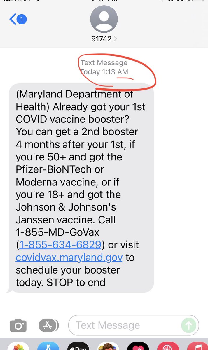 RJMolavi's tweet photo. As a provider, parent, and patient I’m fully on board with the covid vaccine effort. All in. Do what it takes to get the message out @MDHealthDept (95% of Maryland seniors fully vaxxed!) but.. really?!? https://t.co/fZxTOSUY1K