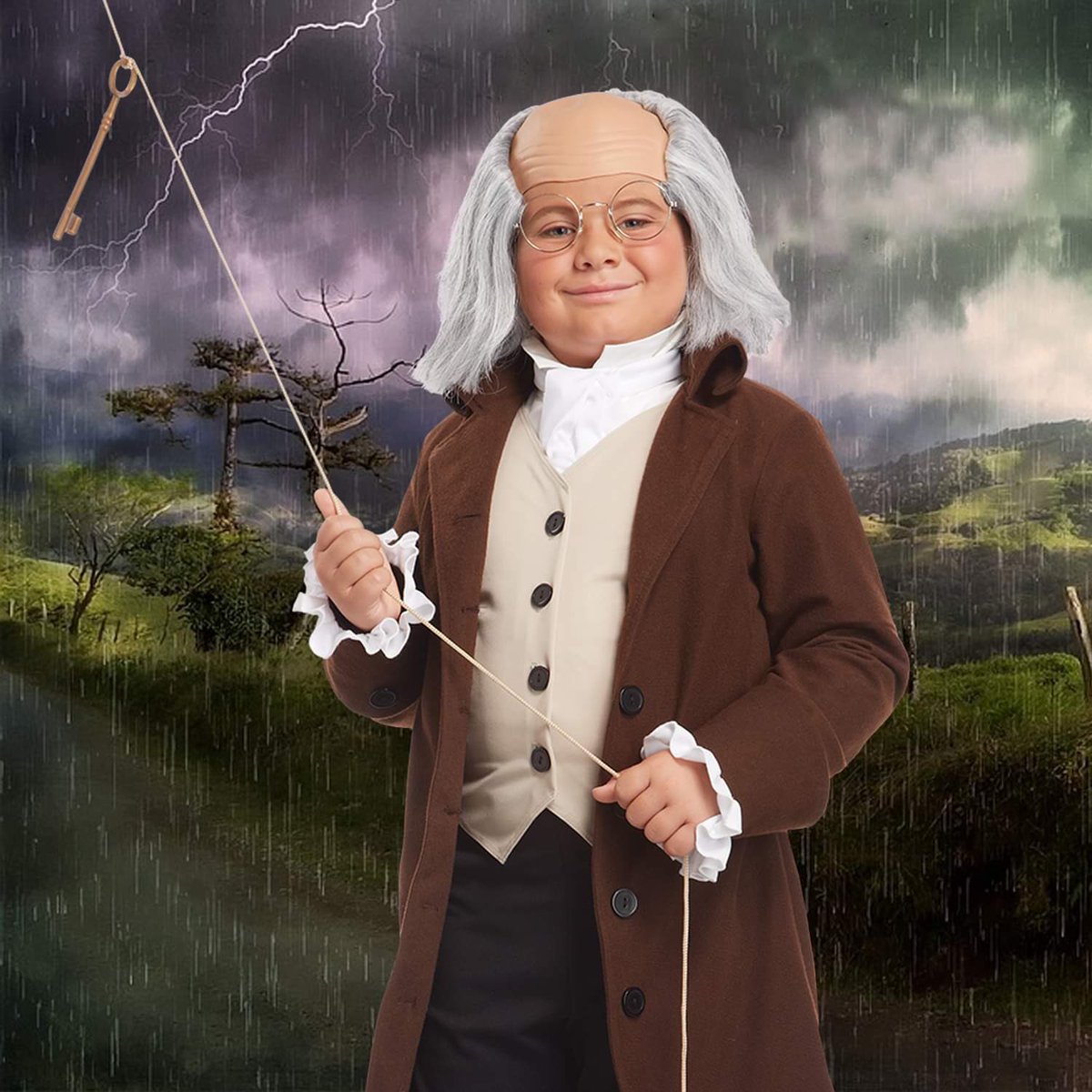 CalCostumes's tweet photo. Benjamin Franklin was quite a multi-faceted guy! Not only is he the face of $100 bill, he was also a writer, scientist, inventor, statesman, and diplomat. Our Ben Franklin costume is perfect for living wax museums and school events.
#costume #cosplay #kidscostume #livingwaxmuseum https://t.co/OF6BhUvS97