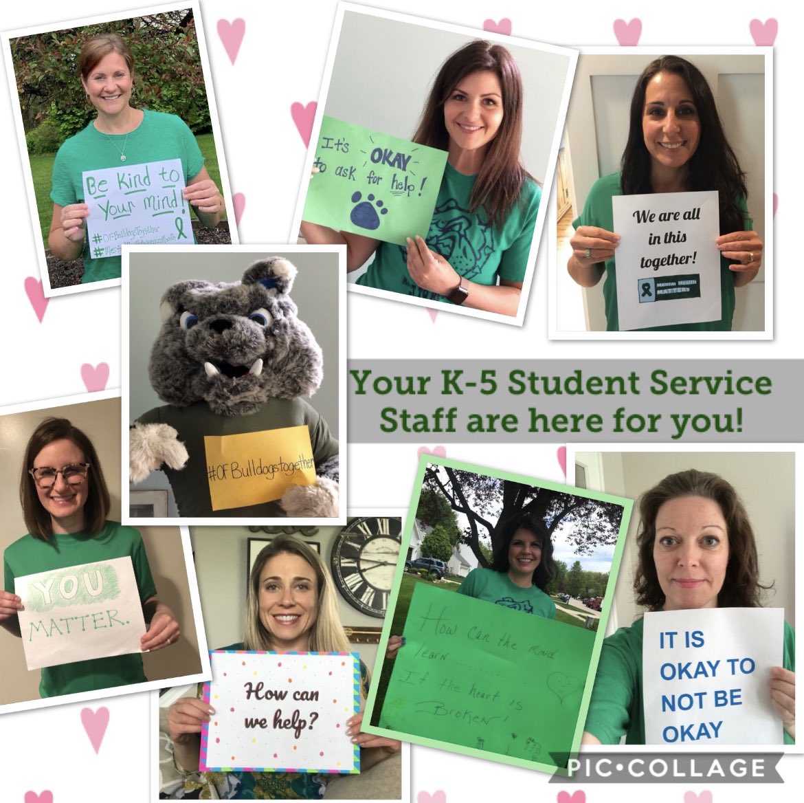 We are half way through #MentalHealthAwarenessMonth but it’s not too late to remind you that your K-5 student service team are here to help! Don’t hesitate to reach out if your child needs additional support! <a href="/ecc_counselor/">andrea hays</a> <a href="/OFIS_Counselor/">Amanda Schmid</a> <a href="/ofisbulldogs/">OFIS</a> <a href="/FLBulldogs/">Falls-Lenox Primary School</a> <a href="/ECCBulldogs/">Early Childhood Ctr</a>