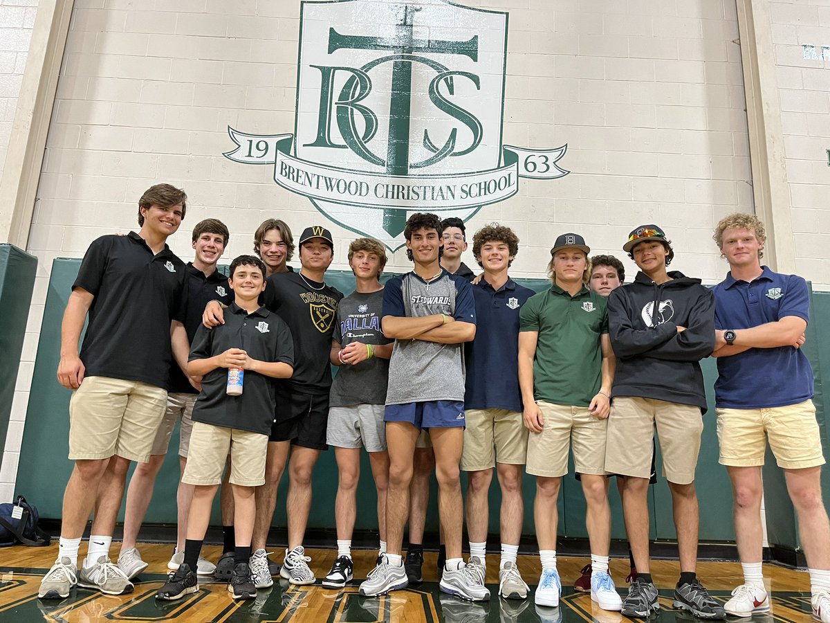 Pray together, play together, stay together! 
Your Brentwood Bears all together supporting <a href="/SethTaylor91127/">Seth Taylor</a> , <a href="/jake24horns/">Jake Amoroso</a> and @jack_kiyoshi on a very special Signing Day.