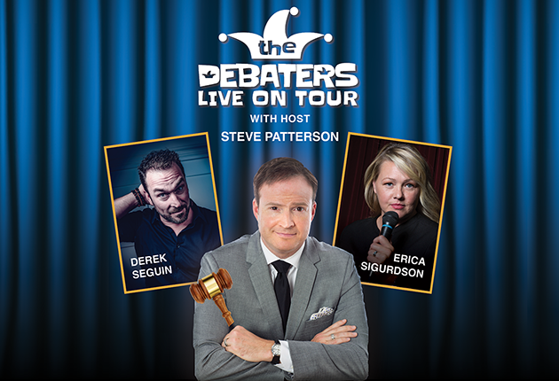 Banff Centre (@banffcentre) on Twitter photo ADDITIONAL TICKETS JUST RELEASED: The <a href="/DebatersLive/">The Debaters Live</a> return to Banff Centre in our Jenny Belzberg Theatre, Friday, May 20 @ 730 PM 🤩
Join <a href="/patterballs/">Steve Patterson (not a parody)🇺🇦</a> on the stage with two of his favourite buds @Erica_Sigurdson & <a href="/TheDerekSeguin/">Derek Seguin</a>.
TICKETS 👉 bit.ly/3JWsODQ ADDITIONAL TICKETS JUST RELEASED: The <a href="/DebatersLive/">The Debaters Live</a> return to Banff Centre in our Jenny Belzberg Theatre, Friday, May 20 @ 730 PM 🤩
Join <a href="/patterballs/">Steve Patterson (not a parody)🇺🇦</a> on the stage with two of his favourite buds @Erica_Sigurdson & <a href="/TheDerekSeguin/">Derek Seguin</a>.
TICKETS 👉 bit.ly/3JWsODQ