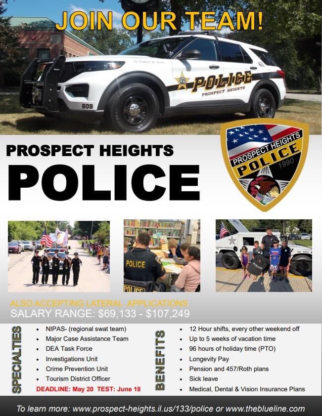 Prospecthtspd's tweet photo. ๐จ๐จAPPLICATIONS ARE DUE MAY 20!๐จ๐จ
Now hiring full time Police Officers! Join our great team at PHPD ๐ฎ๐ฟโโ๏ธ๐ฎ๐ป๐ฎ๐ฝโโ๏ธ! For more info go to: https://t.co/RxVpGofKGM OR https://t.co/THiP6JRVqe
#NowHiring #PoliceOfficer #PHPD https://t.co/41A8as9uWQ
