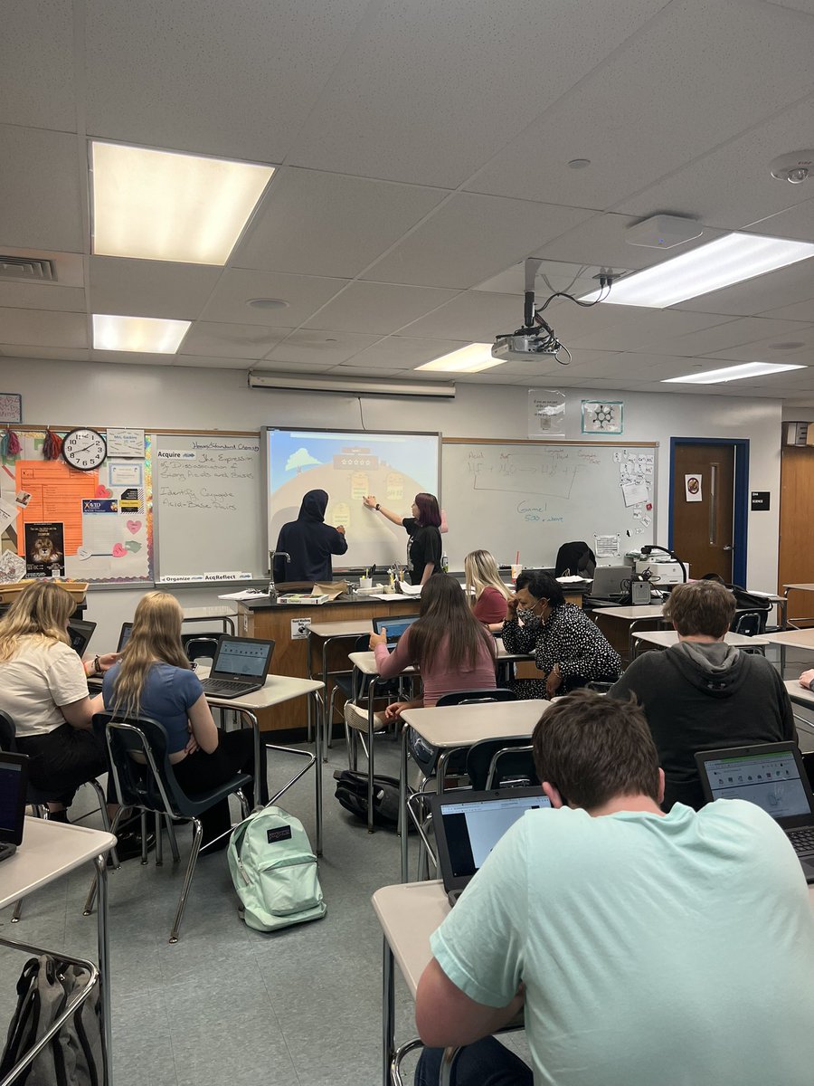 When you hear Whack-a-mole, Balloon Pop or Jeopardy do you think of Chemistry class? Ms. Gaskins does! She has incorporated technology and gaming into learning Acids and Bases! Self-paced, reflective and friendly competition… everyone wins! <a href="/IMChesapeakeHS/">Chesapeake High School</a> @Aacps_Science