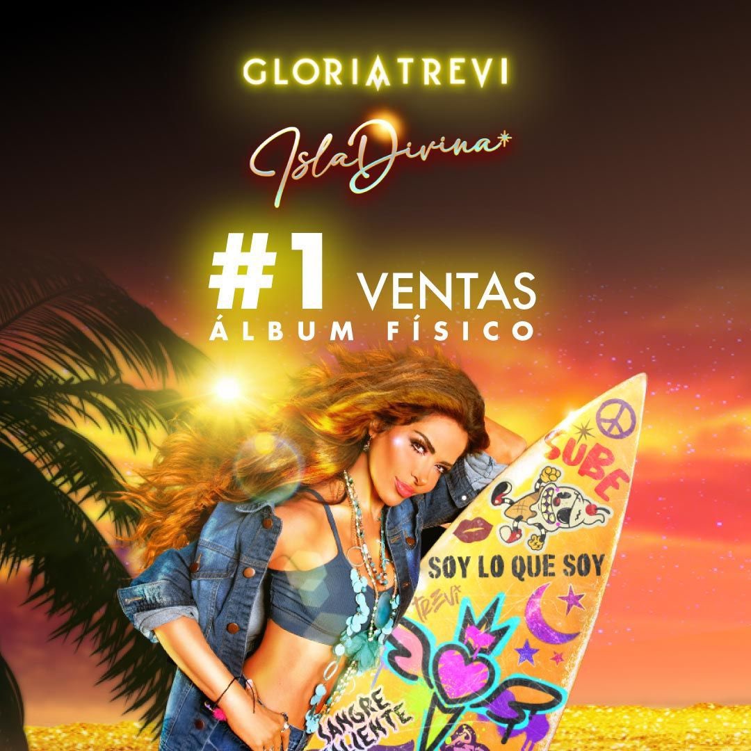 mgxtrevi's tweet photo. #IslaDivina de @GloriaTrevi se convierte en el #1 de ventas físicas en México, y para celebrarlo vuelve el cd autografiado + playera 😍🇲🇽

¡NO TE QUEDES SIN EL TUYO!
📲https://t.co/7vwEceKcui https://t.co/4bpICxNFil