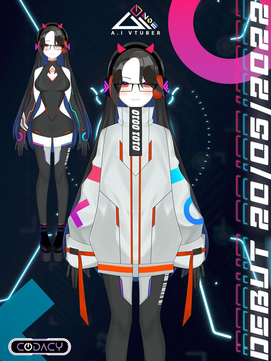 PCodacy's tweet photo. 📣📣📣DEBUT ANNOUNCEMENT: AINOE THE ARTIFICIAL INTELLIGENCE📣📣📣
🔸MODEL REVEAL🔸
DEBUT TIME: 20:00 (GMT+7) 20/5/2022
Ainoe twitter: @CodacyAinoe 
Link post:https://t.co/ufSuLzCEw9

#Vtuber #VTuberUprising #vtubervietnam
#ainoe #codacy https://t.co/mJVQnJbpTX