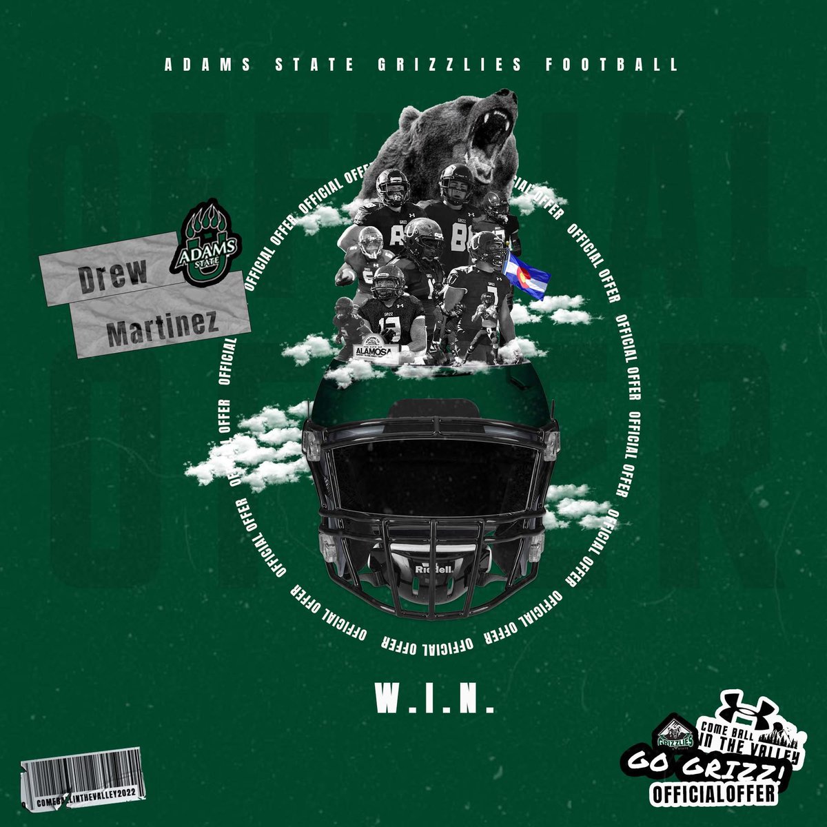 I am truly honored to receive my first official offer from Adams state university!! <a href="/CoachJHarrison_/">Jarrell Harrison</a>