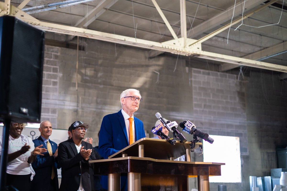 GovEvers's tweet photo. Proud to be in Milwaukee's Near West Side to announce a $5 million investment to support economic growth and community development through the Concordia 27 project, which will help bring a new multi-faceted community center to the area. https://t.co/HKxSKKsOAv