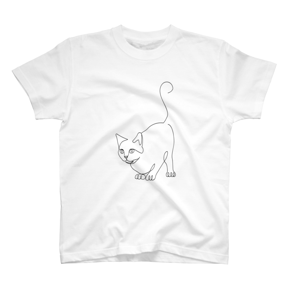Kdesign_GI's tweet photo. 【シンプル猫】#Tシャツ
一筆書きにゃんこです。
https://t.co/h0oSeCdsOE
🐈💕
#猫 #ネコ #cat #simplecat #suzuri https://t.co/TKJ4xkgbpY