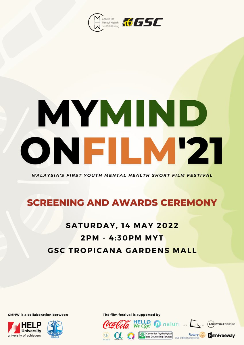 9 full film screenings of all our finalists' work interspersed with awards by a host of film industry and mental health VIPs!
The event is free and refreshments are provided.
Register here to secure your seat: lnkd.in/eatHvKkN