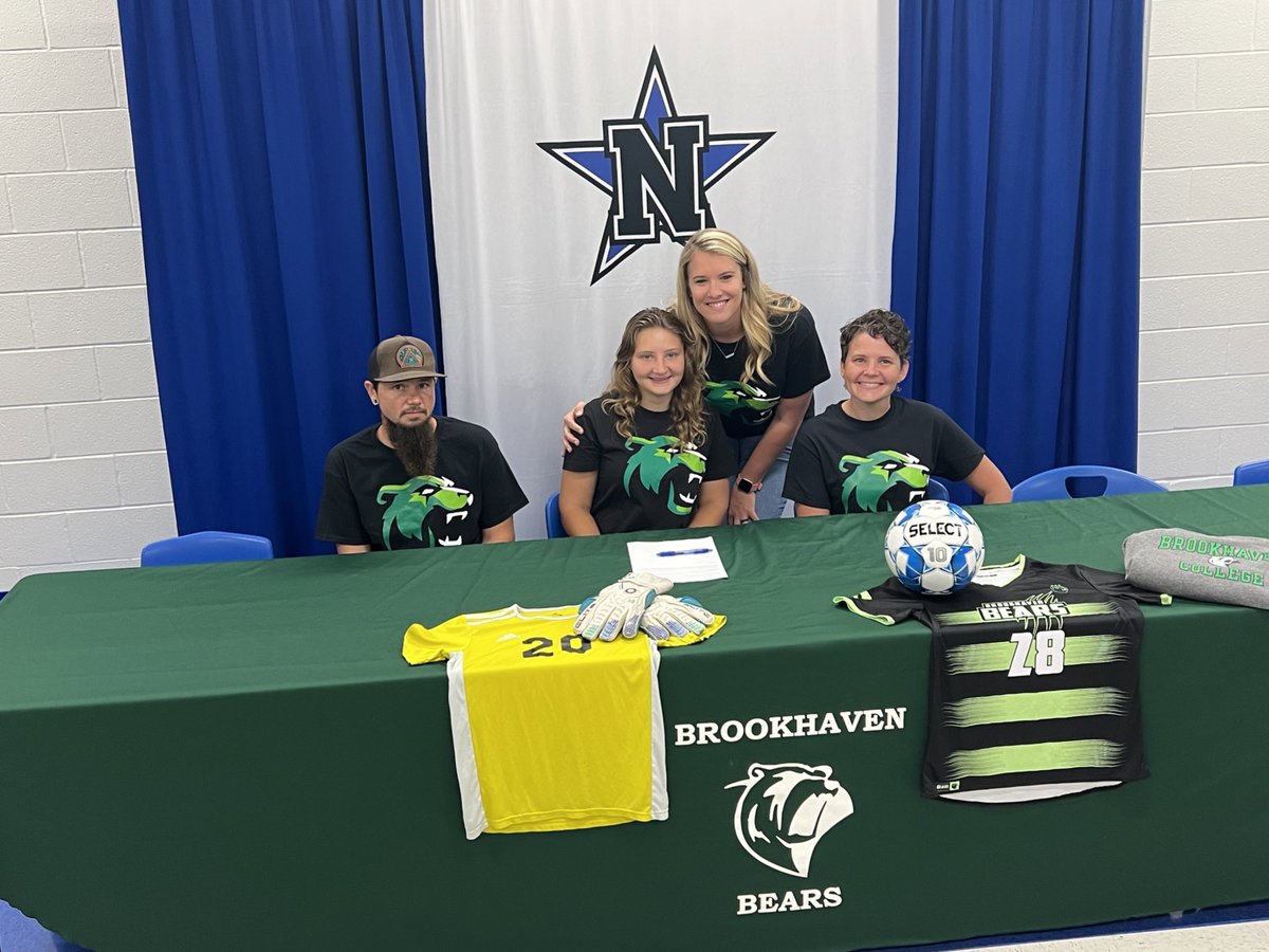 ladyrattler_soc's tweet photo. What a fun day celebrating Elora Alexander signing her letter of intent to Brookhaven College! I hope you know how loved you are. We are all so proud of you! Love you Elora 💙💙 https://t.co/t2dNSjoJhI