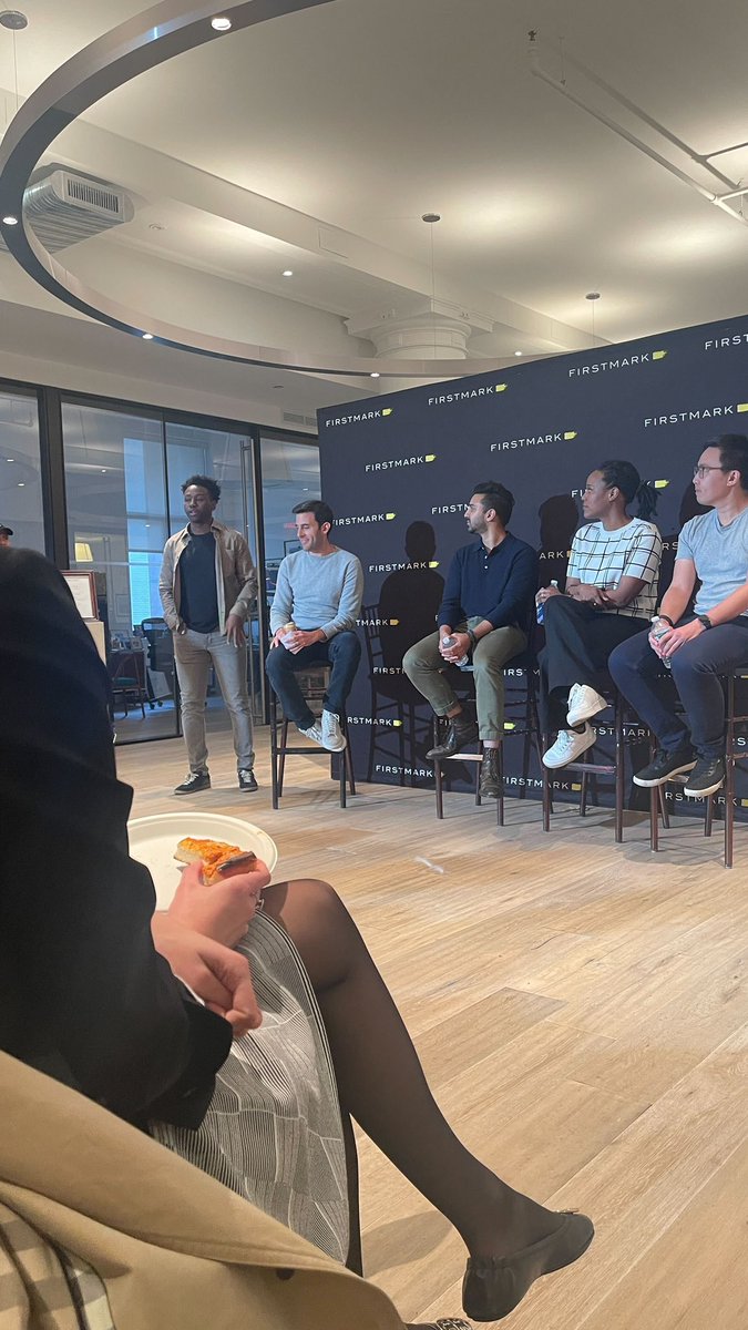 Hosting our first, FirstMark Fintech Night w/ <a href="/CharleyMa/">Charley Ma</a> <a href="/aunimh/">Aunim Hossain</a> <a href="/elipoaquino/">Eli Polanco</a> <a href="/adamn/">Adam Nelson</a> 

We’ve got an incredible group of founders, operators, and investors all sharing insights and tactical advice on how to raise $$$, angel invest, and going from 0 to 1

All right here in NYC!!