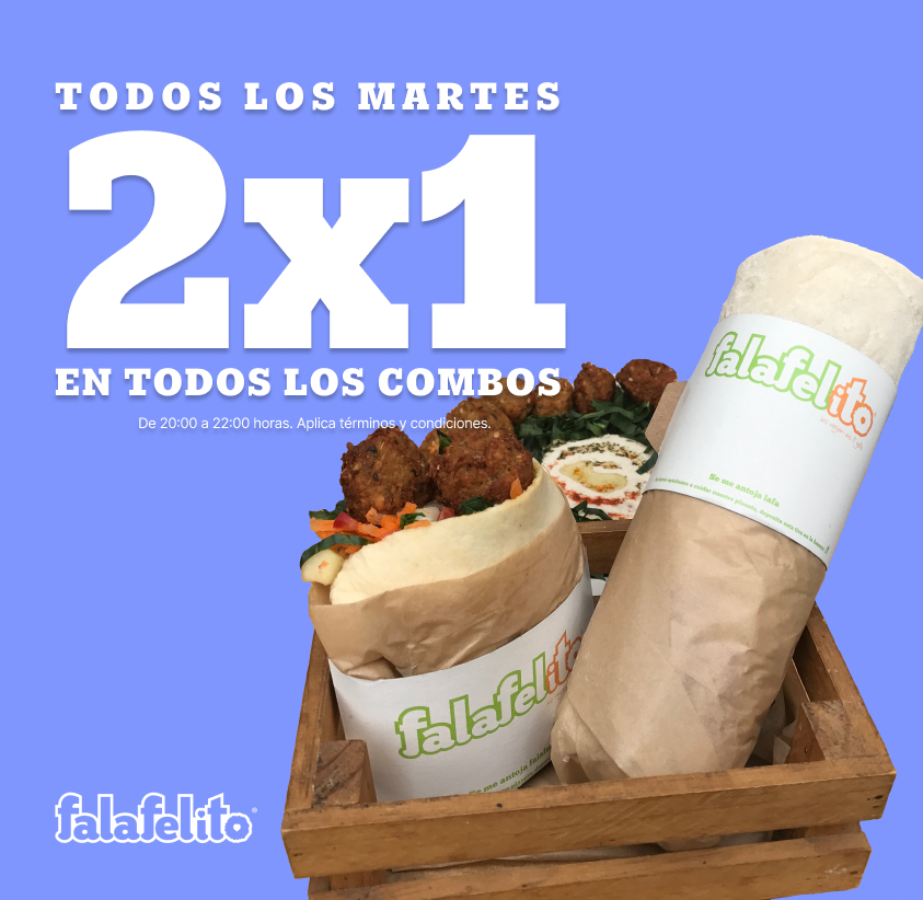 falafelito's tweet photo. Todos los Combos al 2x1. 

La mejor promoción podrás conseguir. https://t.co/tTcrzquETA