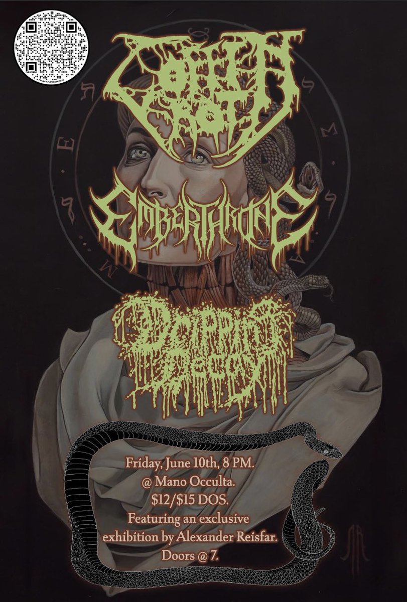 First show in a while. New band. More announcements to come. Emberthrone