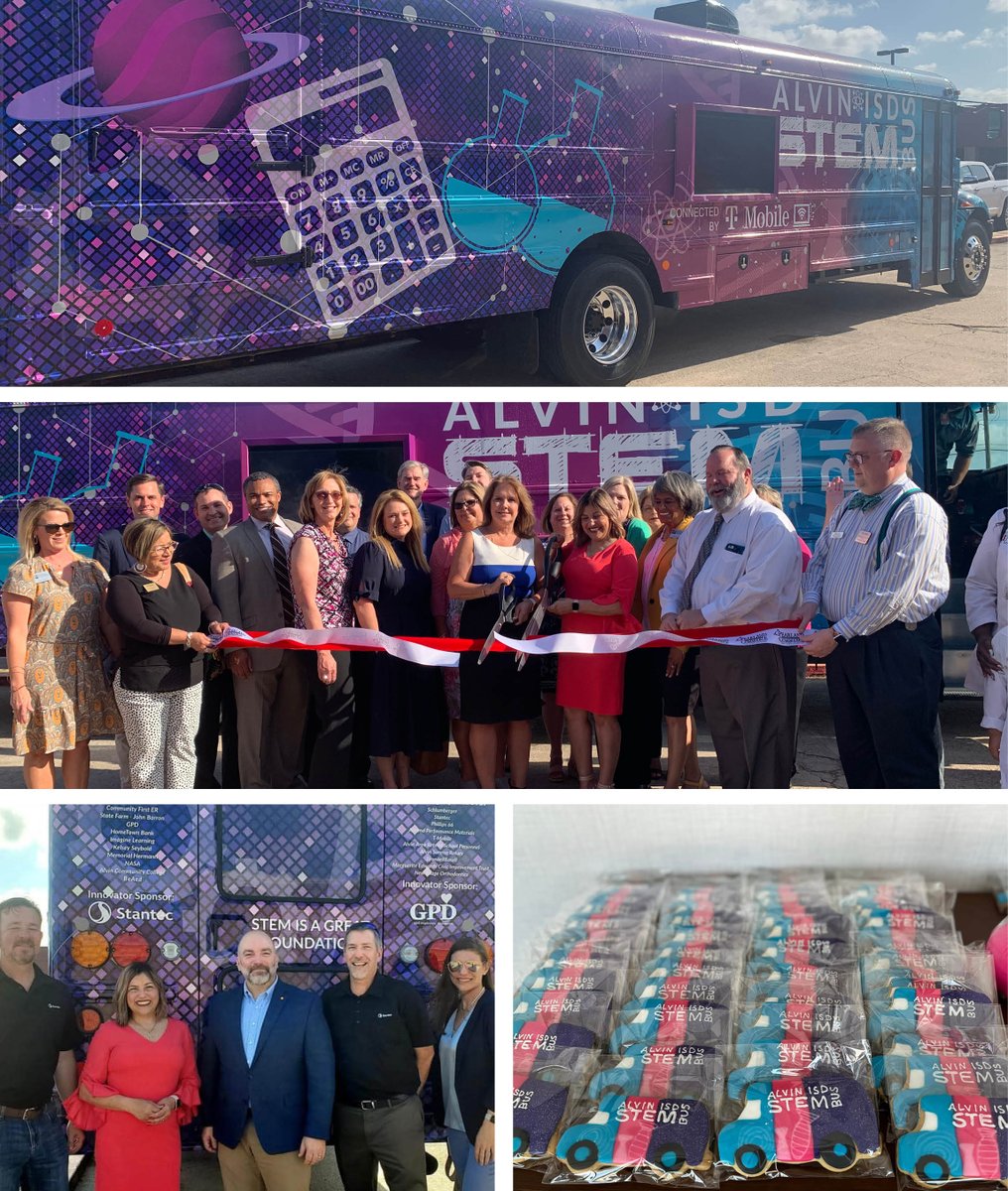 AlvinISD's tweet photo. On May 10th, Alvin ISD unveiled the ALVIN ISD STEM Bus, the district’s newest learning resource for teachers and students. Read the full story here: https://t.co/pxkMQ1ZAEJ https://t.co/n9mMMGiy8J