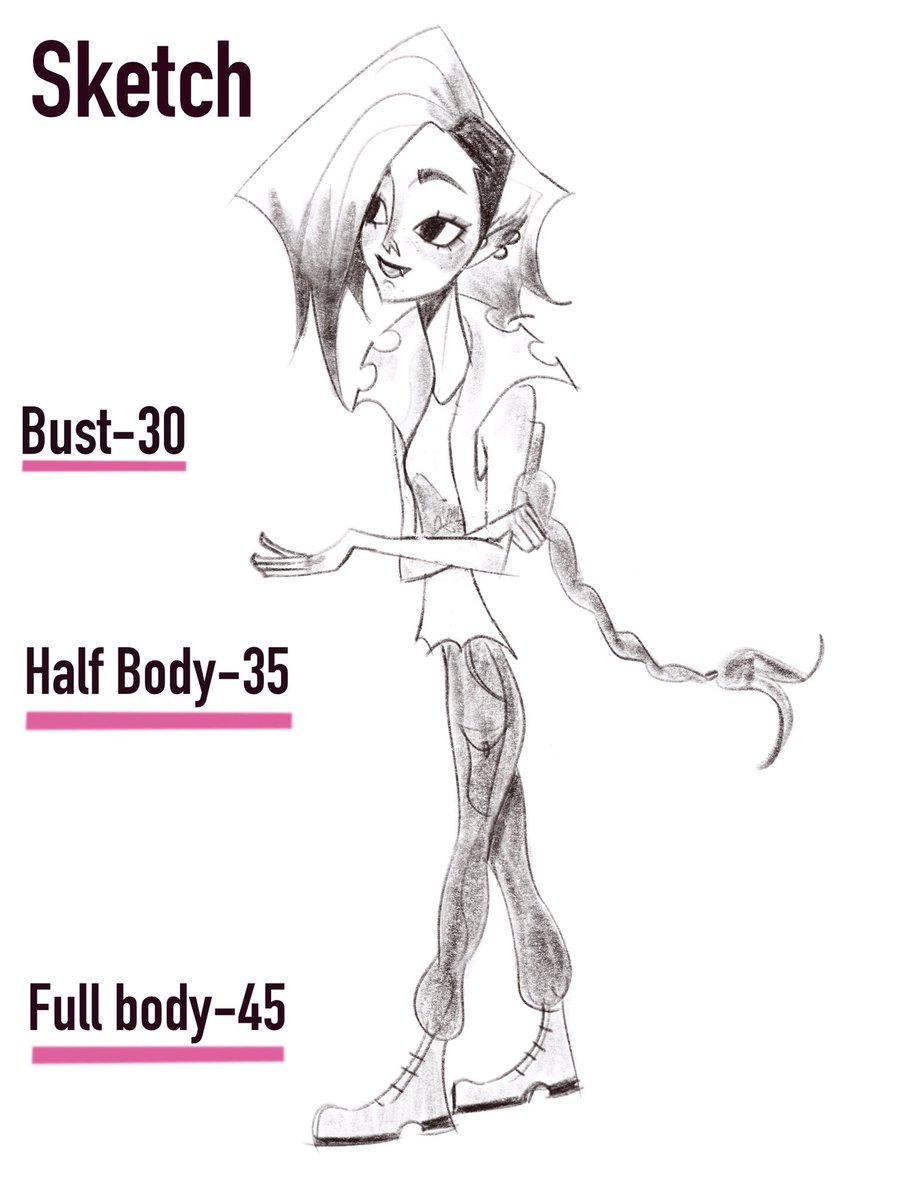melkyfish's tweet photo. Sketch/lineless commission prices <3 
#commissionsopen #BLACKARTIST #digitalart #digitalsketch https://t.co/1mECQ7Gjr0