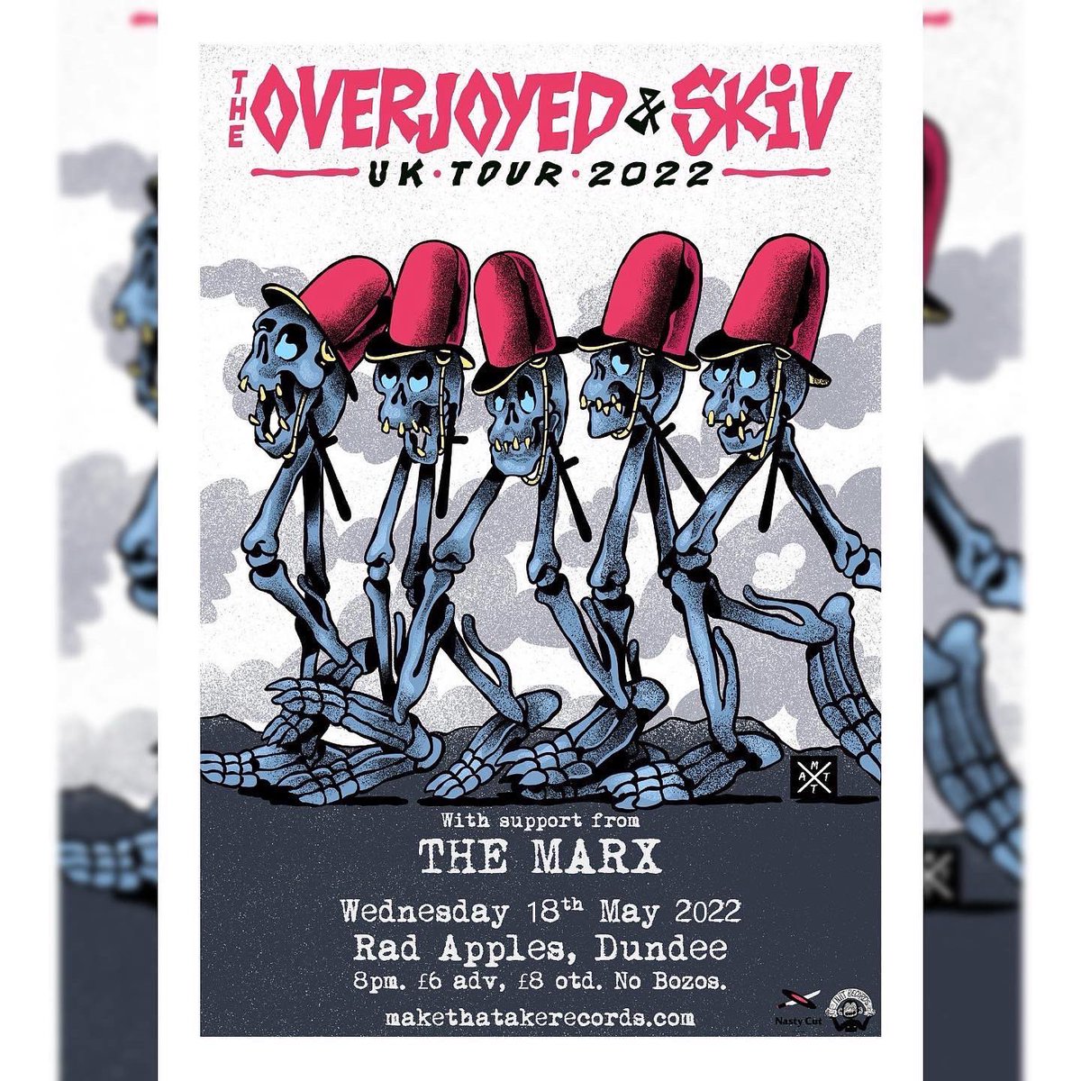 makethatatake's tweet photo. 🚨INCOMING SHOWS🔥
Four #bangers, one week!
13/05; @seasstarry #GothGF & #Yungdrop
17/05; @TheOverjoyed @skivilicious #DogEared at @BlocGlasgow
18/05; @TheOverjoyed @skivilicious #TheMarx in #Dundee
E-tix👇
https://t.co/Rhx9HWNhIt
#like #share #subscribe #fun #lolz https://t.co/r3dznumw8V