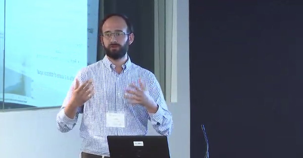 CEGA_UC's tweet photo. #MeasureDev 2022 Session 4 focuses on methods used to analyze mobile data. @obcabanillas presents his research w/ coauthors @jblumenstock, @TravisLybbert, and @putmands on using call detail record data to target cash transfer programs toward vulnerable populations in #Haiti. https://t.co/O2pzEEG2wF