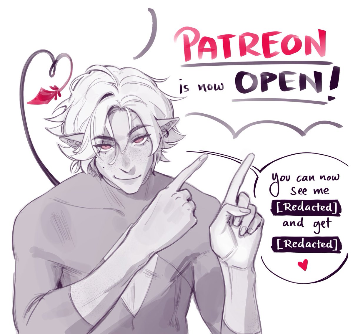 HEYYYY I'M ON PATRE0N NOW!! ∠( ᐛ 」∠)_

You can now become my patr0n if you wish to support me!
I will be posting wips, studies, full res content and exclusive spicy stuff :)

🔗 below! ⬇️ 