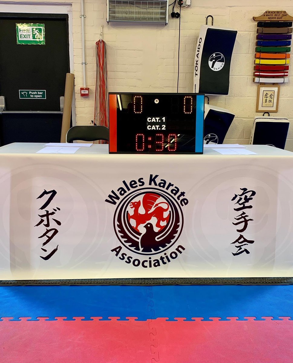 Our amazing team of Officials at last Sundays Wales Karate Association Closed Club Championships.