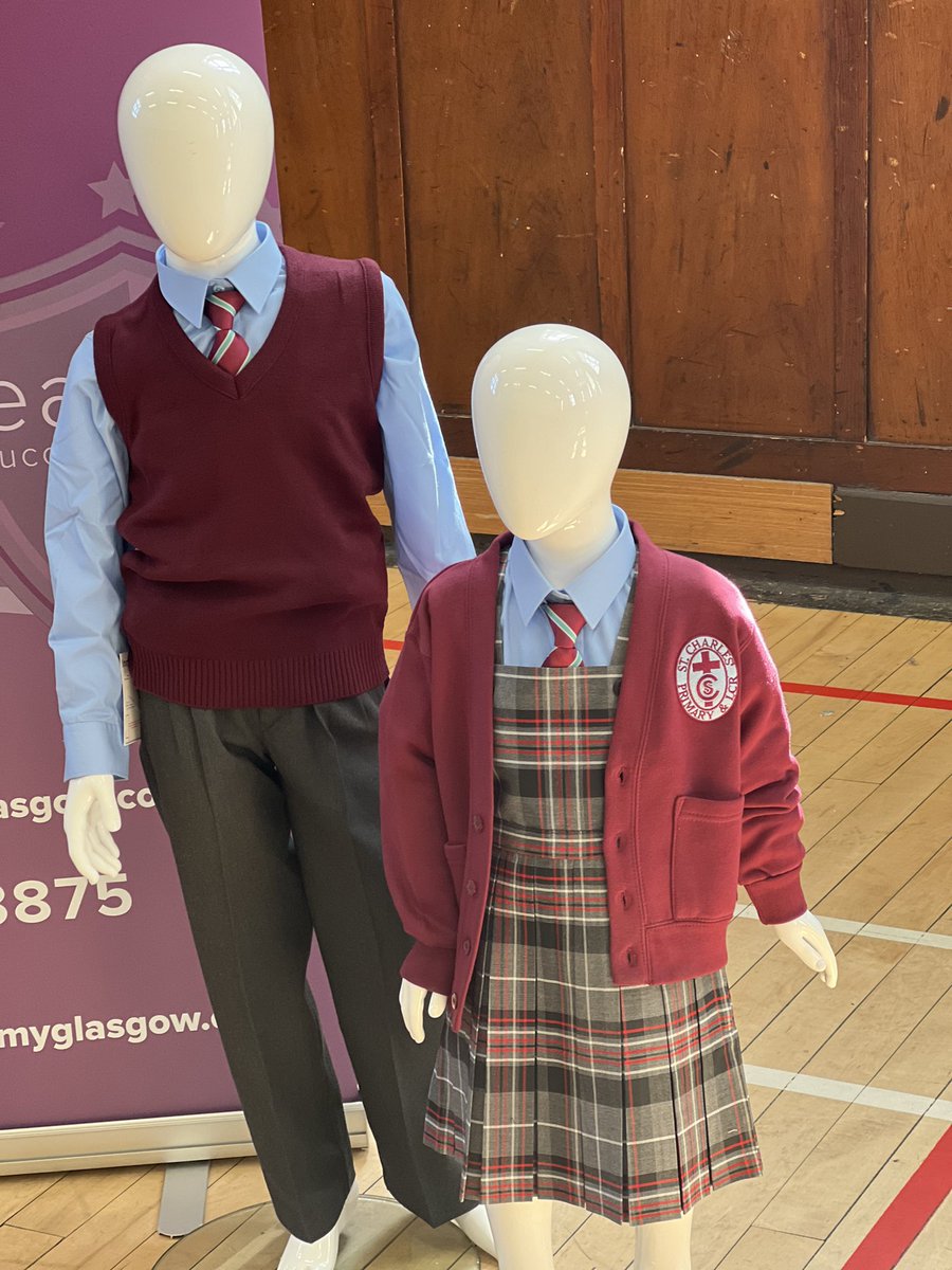 StCharlesGla's tweet photo. Thanks to @AspireGlasgow for providing the #PopUpShop at our #PreEntry visit today. It was great to have parents back in school and lovely to see them and the children so excited about getting their uniforms for next year.  The children are going to look so smart! #StartingSchool https://t.co/L919QEfQfd