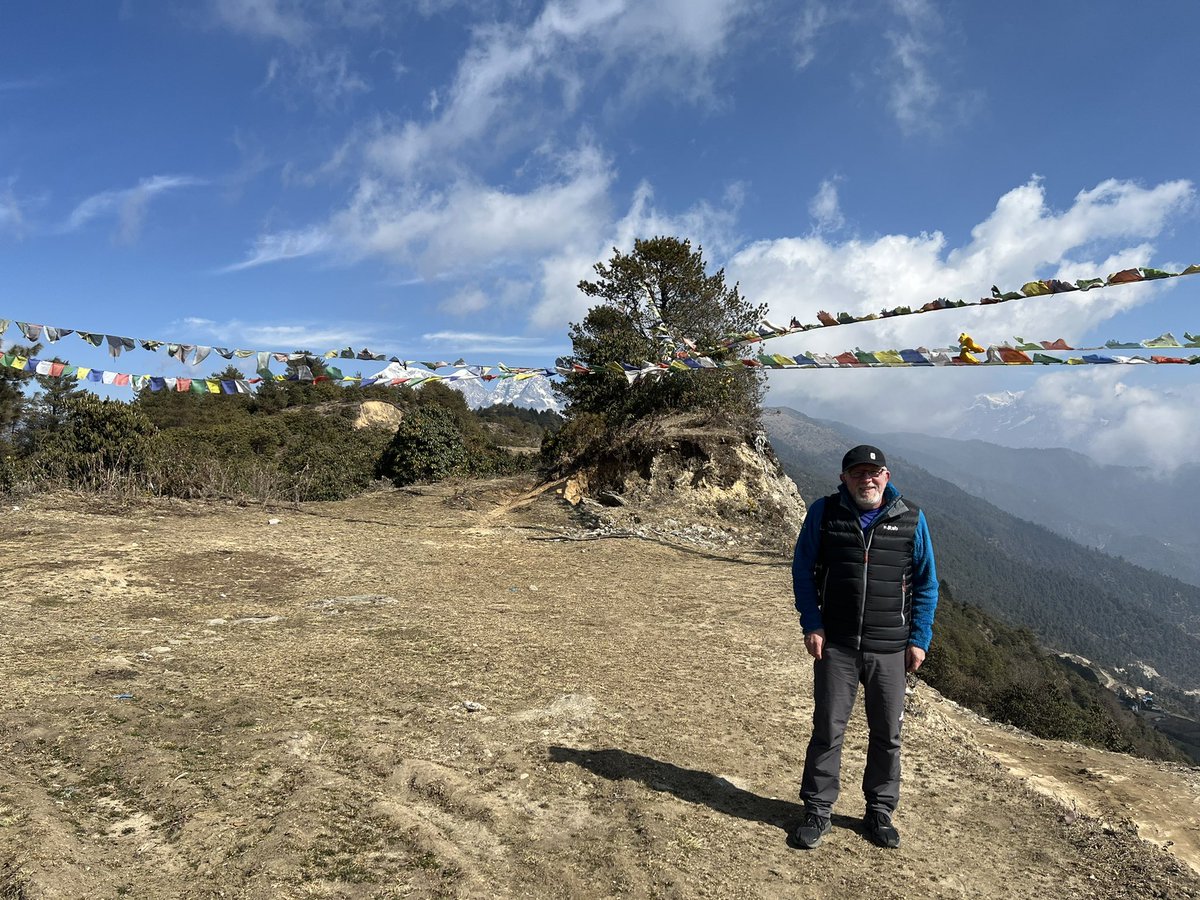 DavidArthurSto1's tweet photo. Please join me on the first 2 days of my Everest/Gokyo trek in Nepal travelling overland by Toyota 4x4 land-cruiser into the High Himalaya!
*** You can find my blog and photo galleries on my website…. ‘Beyond the Sacred Mountains’ https://t.co/2ovXge7YO3
Regards
David 
👍😀❤️🥾 https://t.co/cTjq8MeP6n