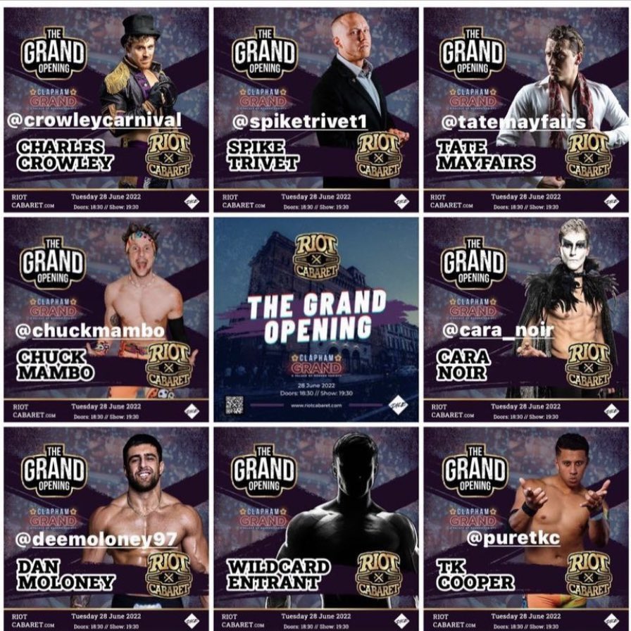 Like if you want to see #MurdochMania run riot over Clapham…

Retweet if you think <a href="/RiotCabaret/">Riot Cabaret Pro Wrestling</a> are quaking in their nicely branded boots…