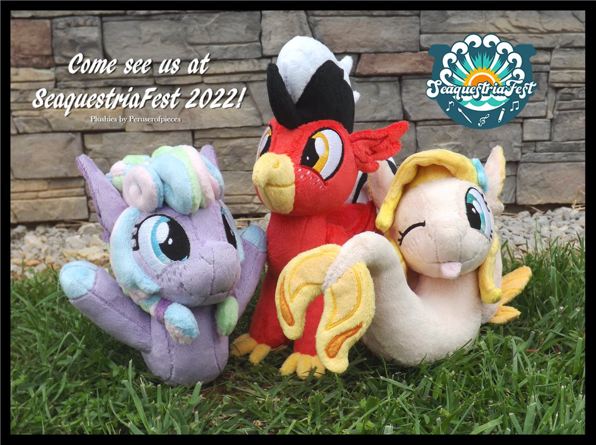 Peruserofpieces's tweet photo. The time has come!  @Seaquestriafest is happening THIS WEEKEND, and these guys are all set for their first big convention.  They hope to see you there! https://t.co/tHlKidNpjq